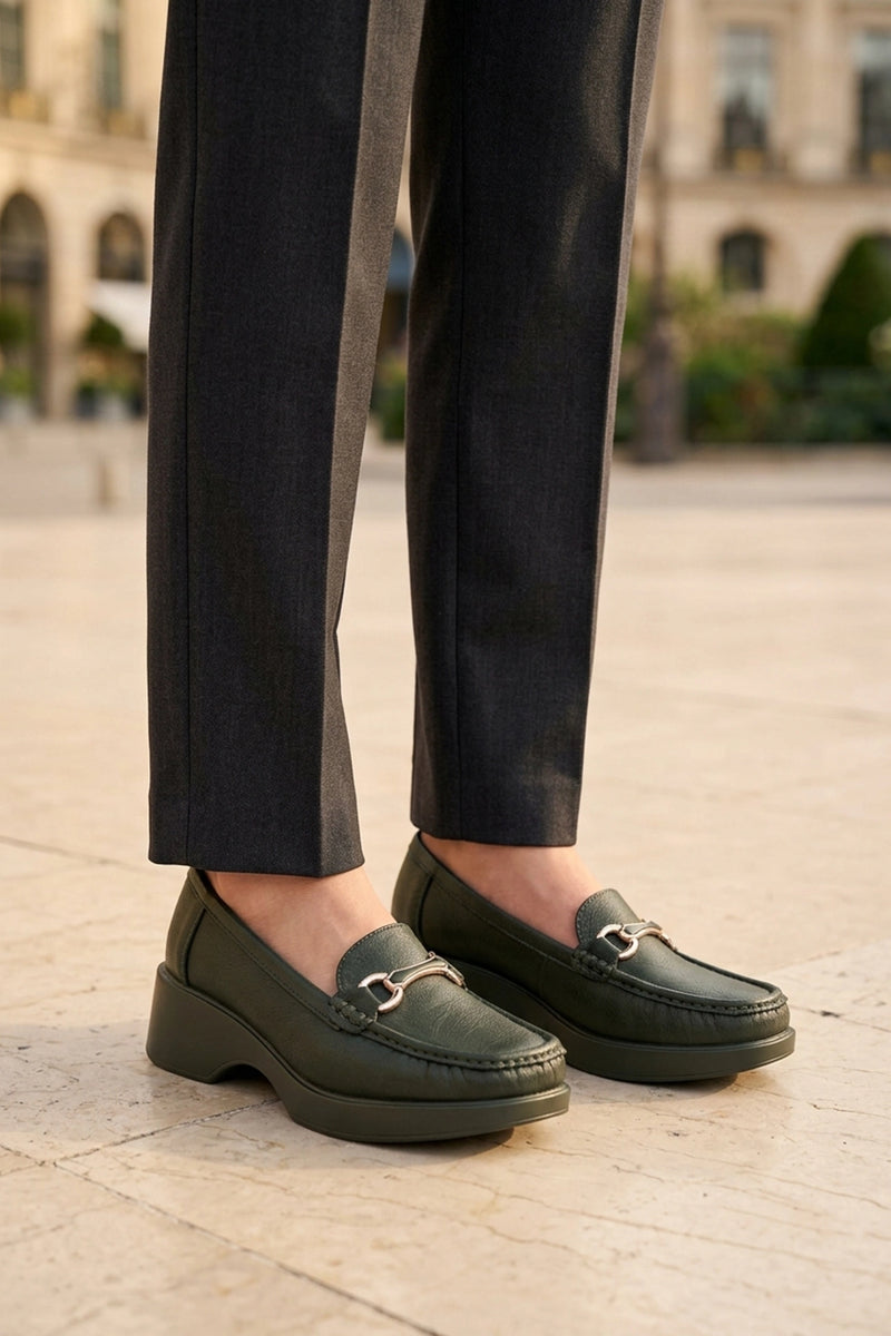 Moccasin Shoes Green 0440989