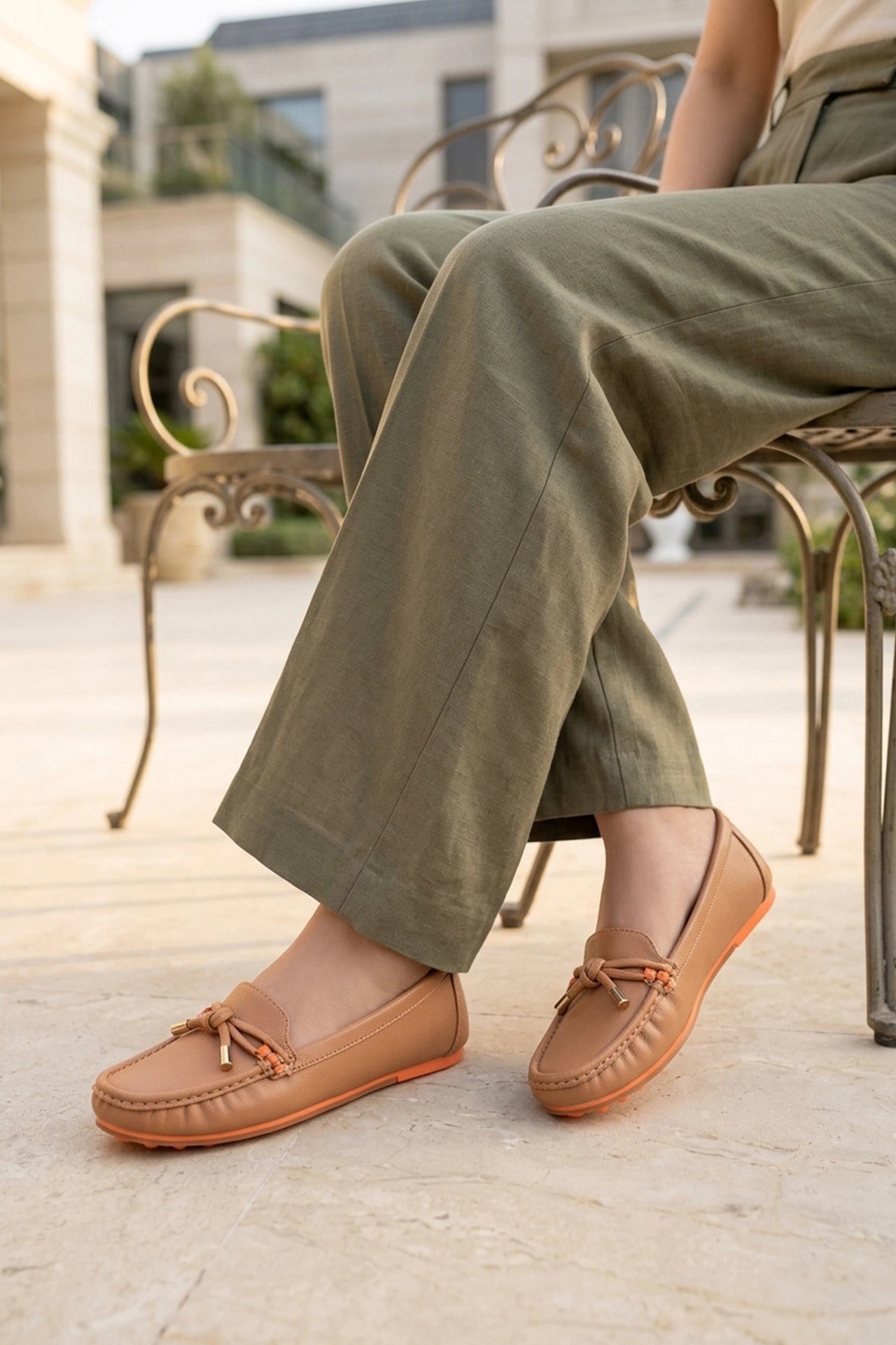 Moccasin Shoes Mustard 0440944