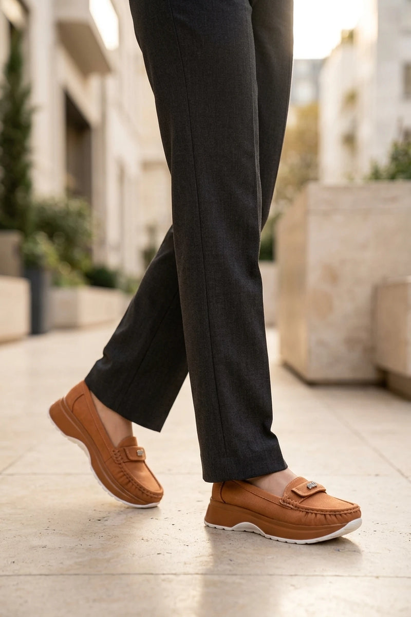 Moccasin Shoes Mustard 0440949