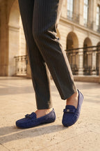 Moccasin Shoes Navy Blue 0440943