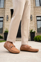 Mustard Modern Loafers For Men 0130954