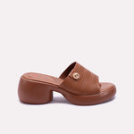 Mustard Chunky Casual Slippers 0413245