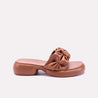 Womens Mustard Comfy Chunky Casual Slippers