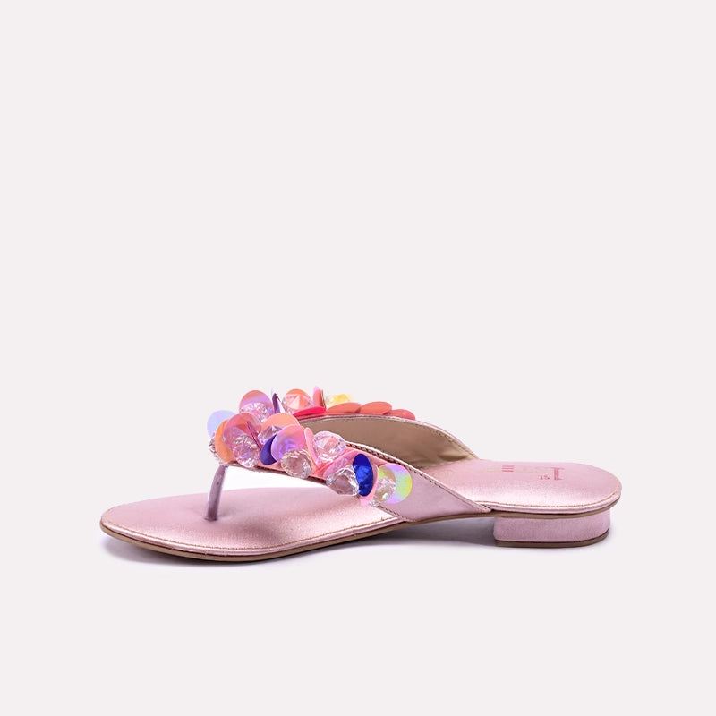 Peach Fancy Slippers for Women