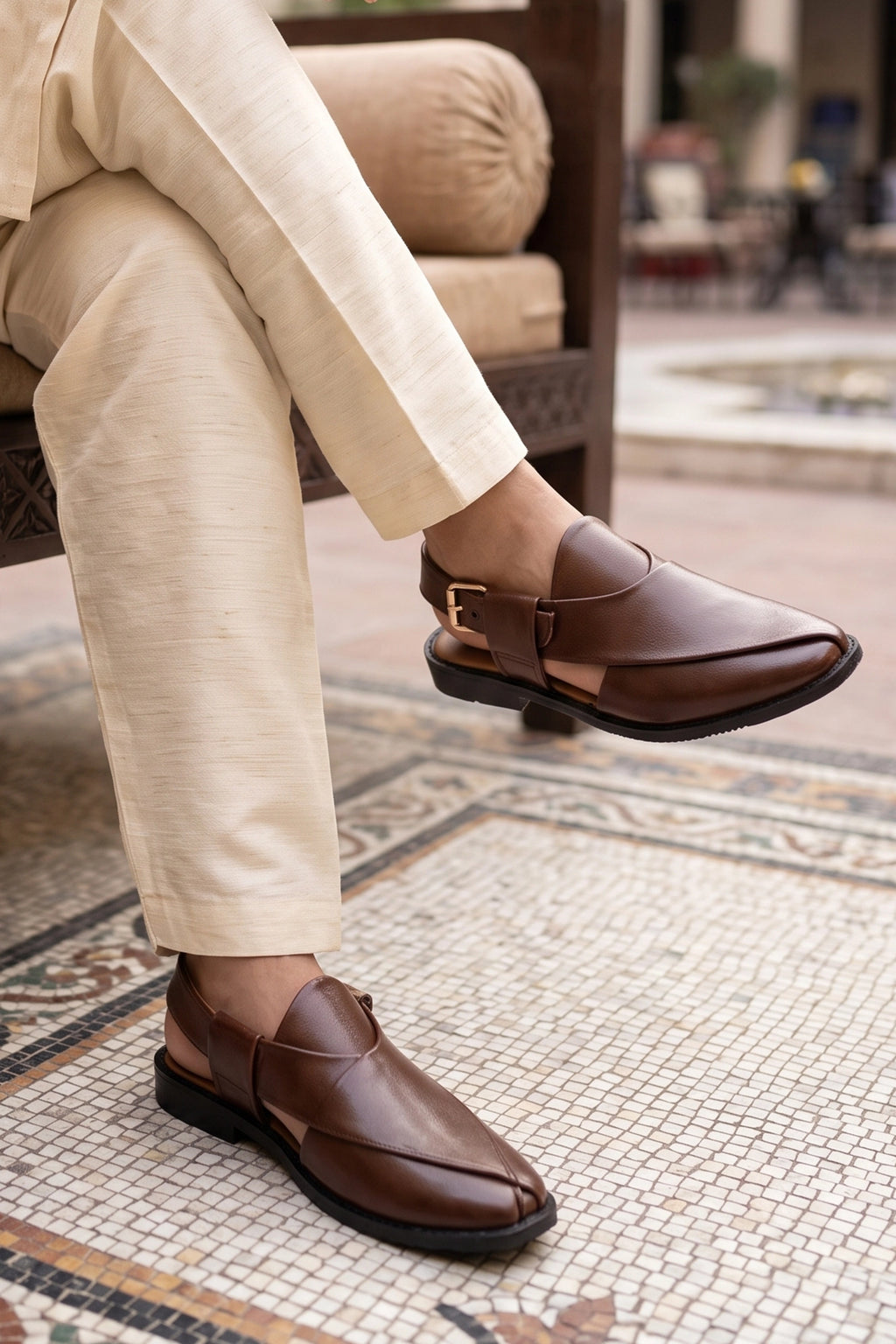 Peshawari Sandal Brown 0141378