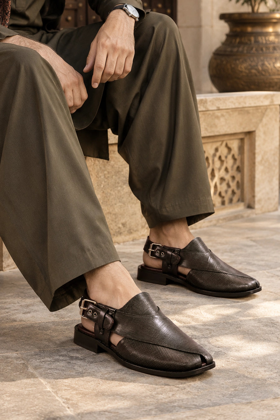 Peshawari Sandal Brown 0141389