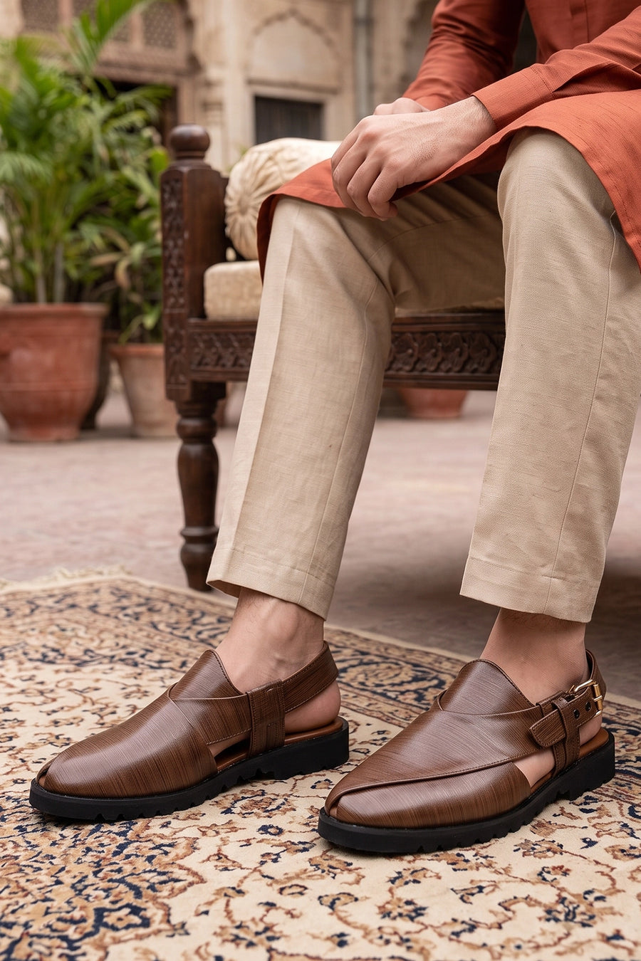 Peshawari Sandal Brown 0141391