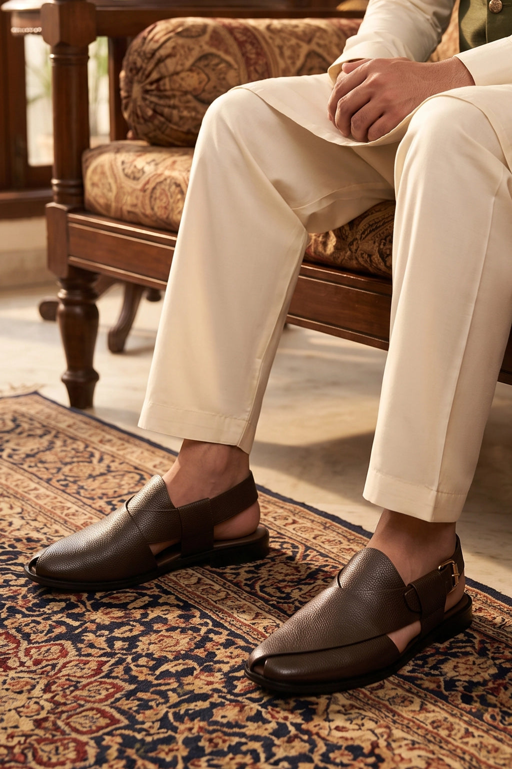 Peshawari Sandal Khaki 0141370