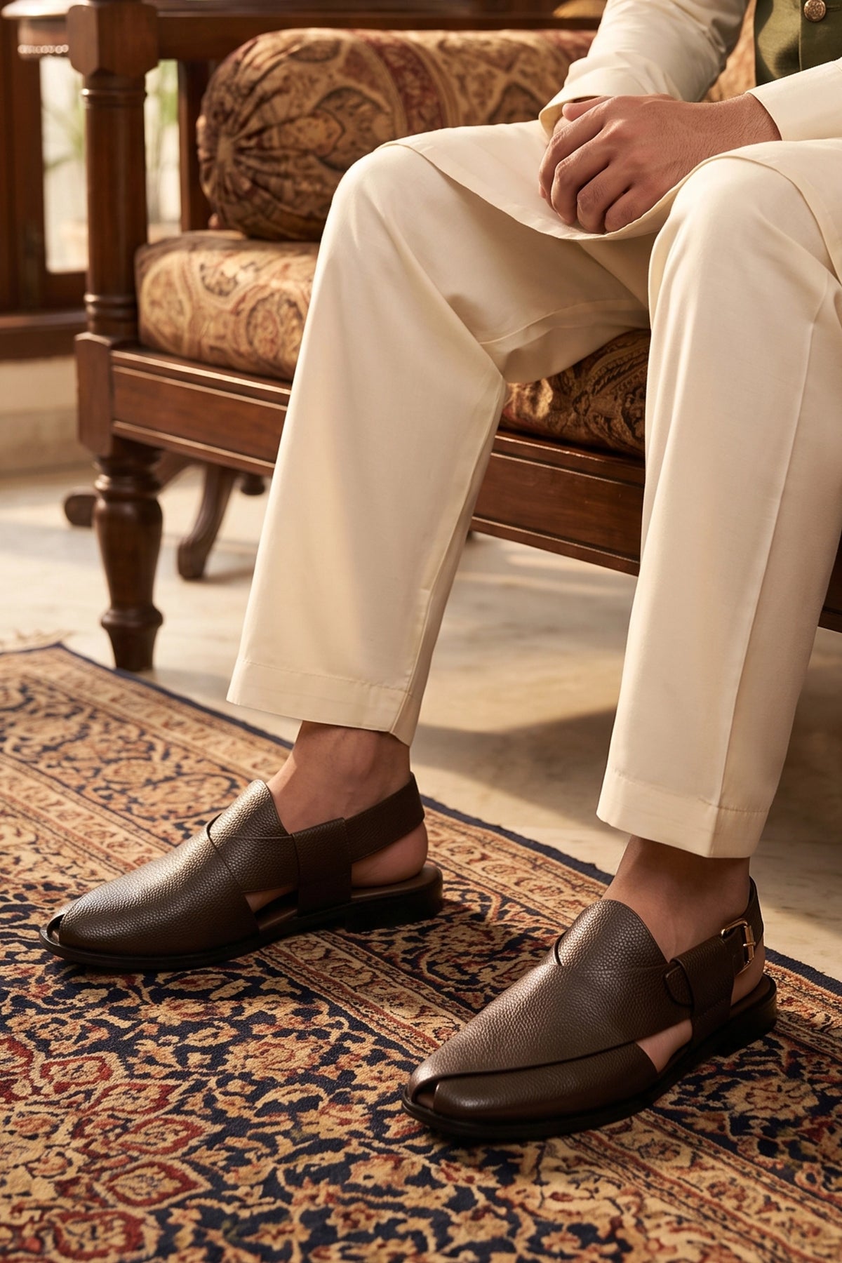 Peshawari Sandal Khaki 0141370