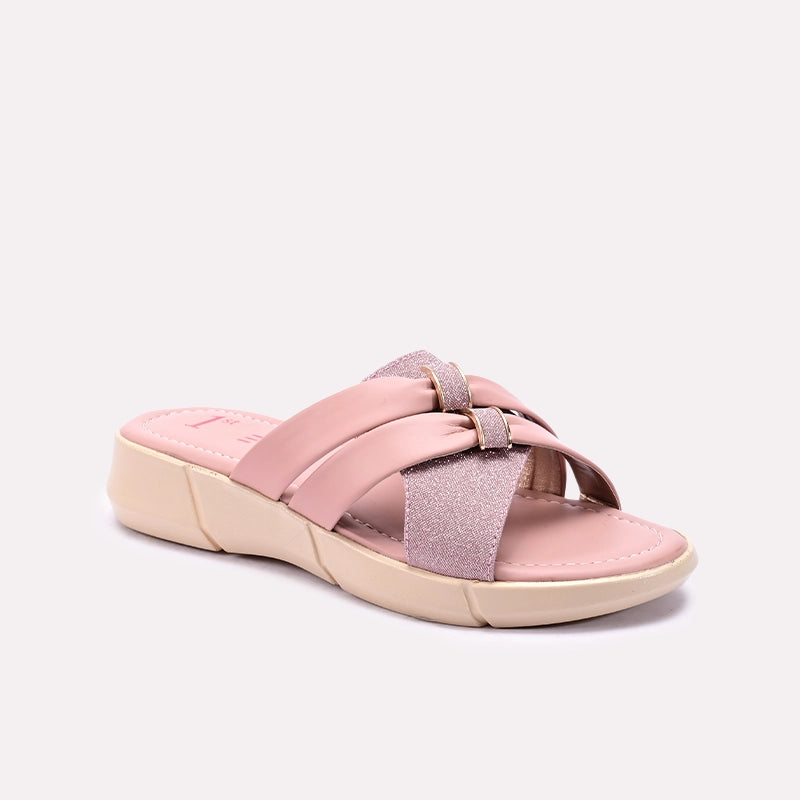 Pink Comfy Casual Slippers