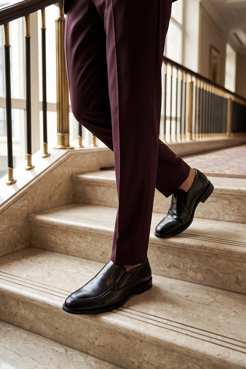 Pioneer Black Slip On Formal Shoes 0111186