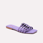 Purple Casual Flat Slippers 0412822