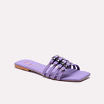 Purple Casual Flat Slippers 0412822