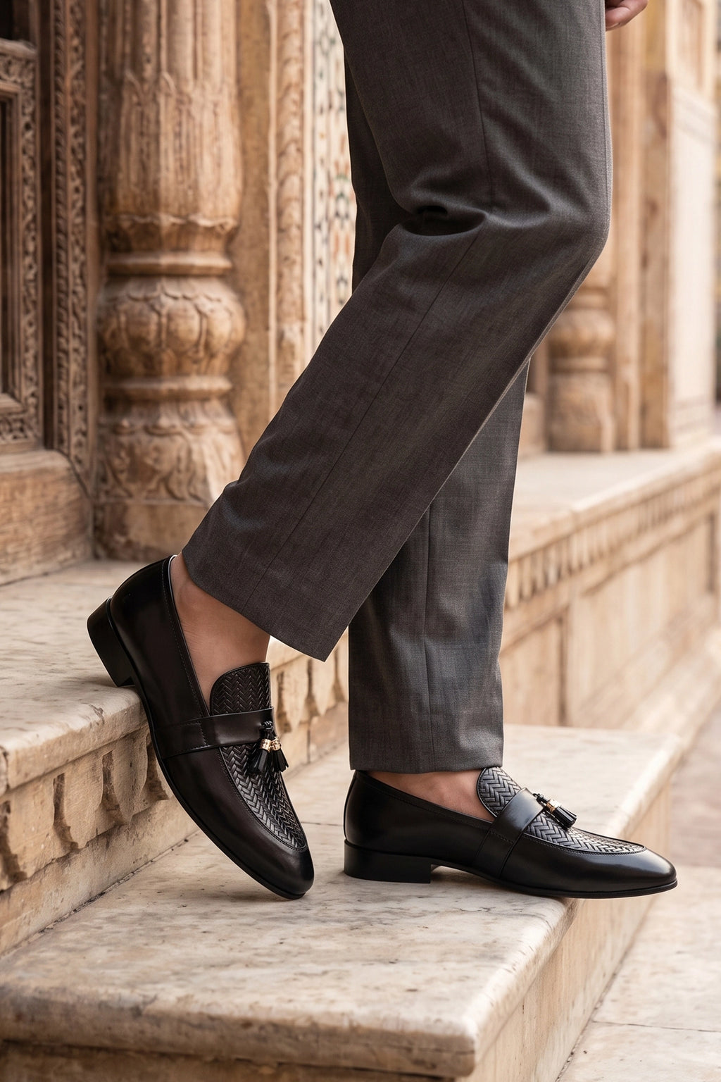 Quest Black Formal Tassel Shoes 0111144