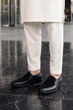 Quincy Black Formal Velvet Shoes 0111111