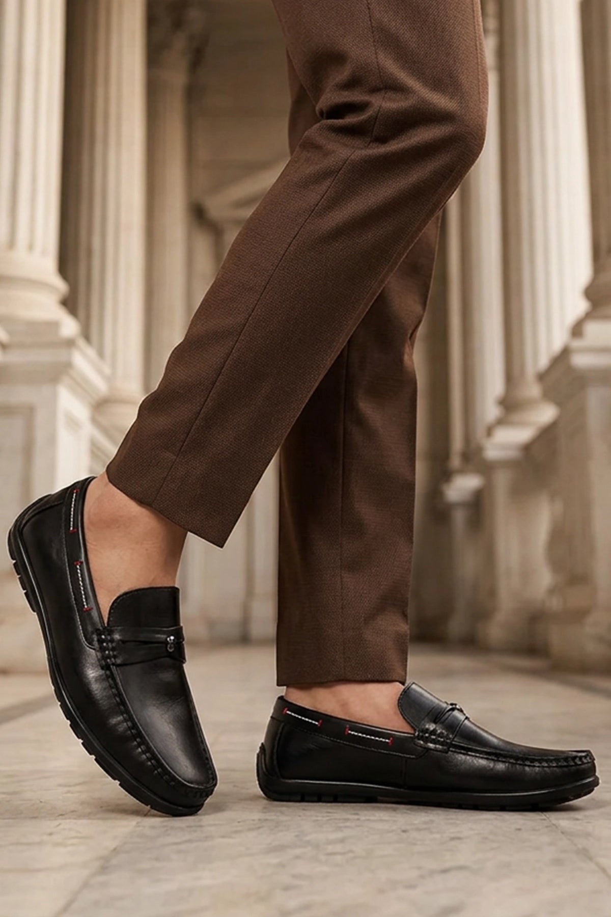 Quinton Black Dress Loafers 0130865