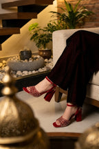 Red High Heel Fancy Sandals 0421480