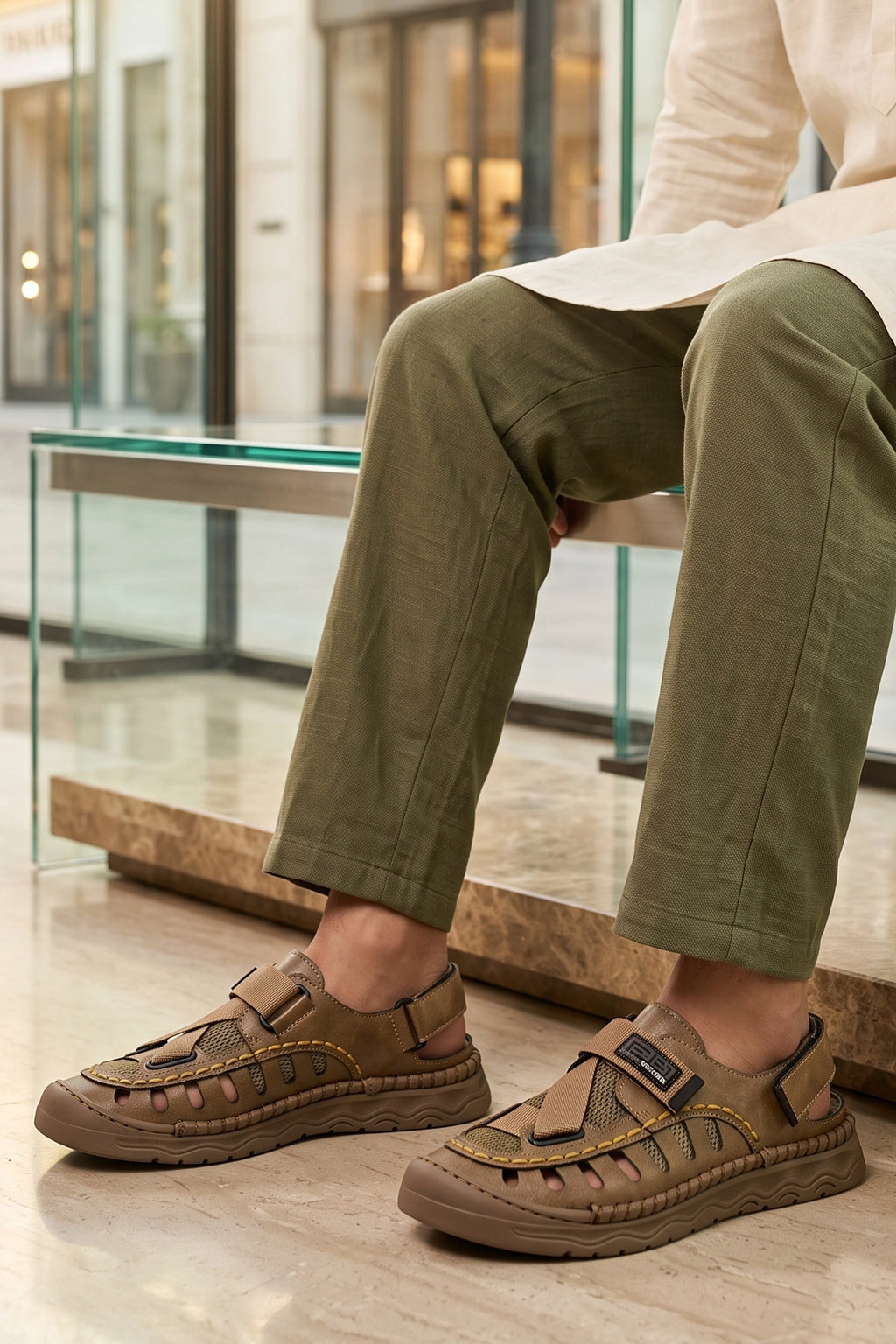 Roman Sandal Khaki 0141407