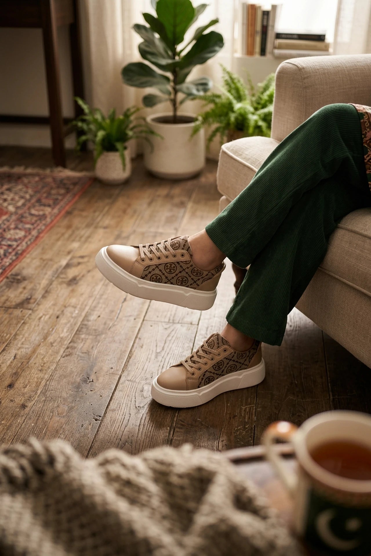 Women Sneaker Shoes Fawn 0440644