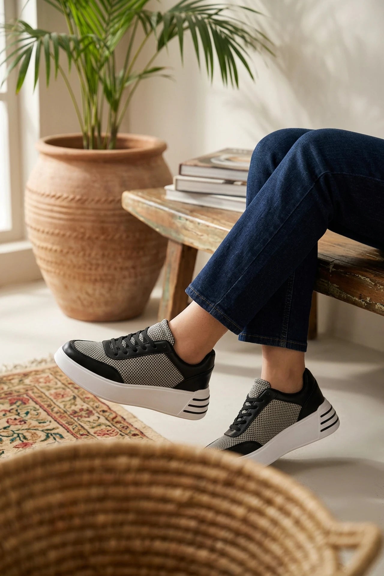 Women Sneaker Shoes Black 0440646