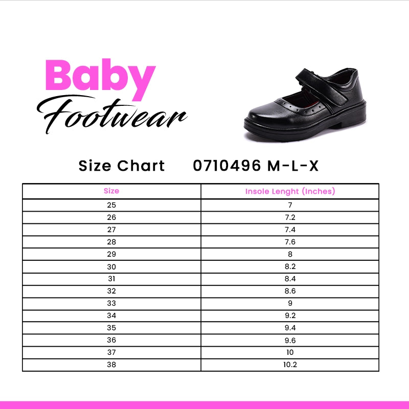 Baby School Shoes Black 0710496