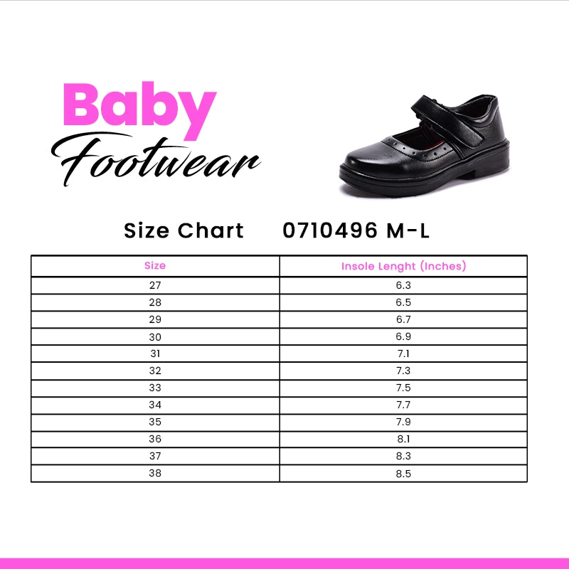Baby School Shoes Black 0710496