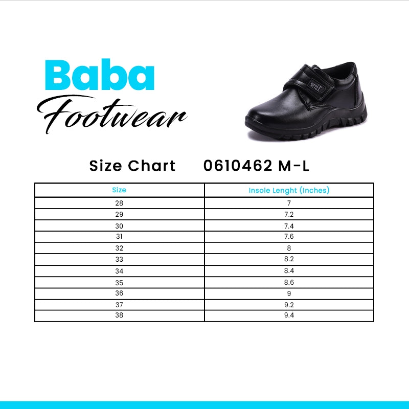baby footwear size chart