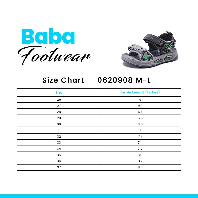 Baba Gray Sport Sandal 0620908