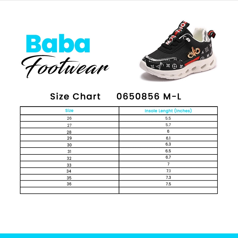 Boy Jogger Shoes  Black 0650856