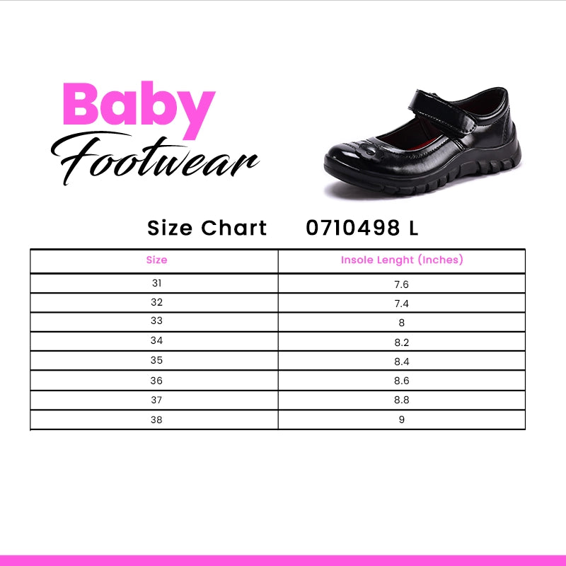 Baby School Shoes Black 0710498