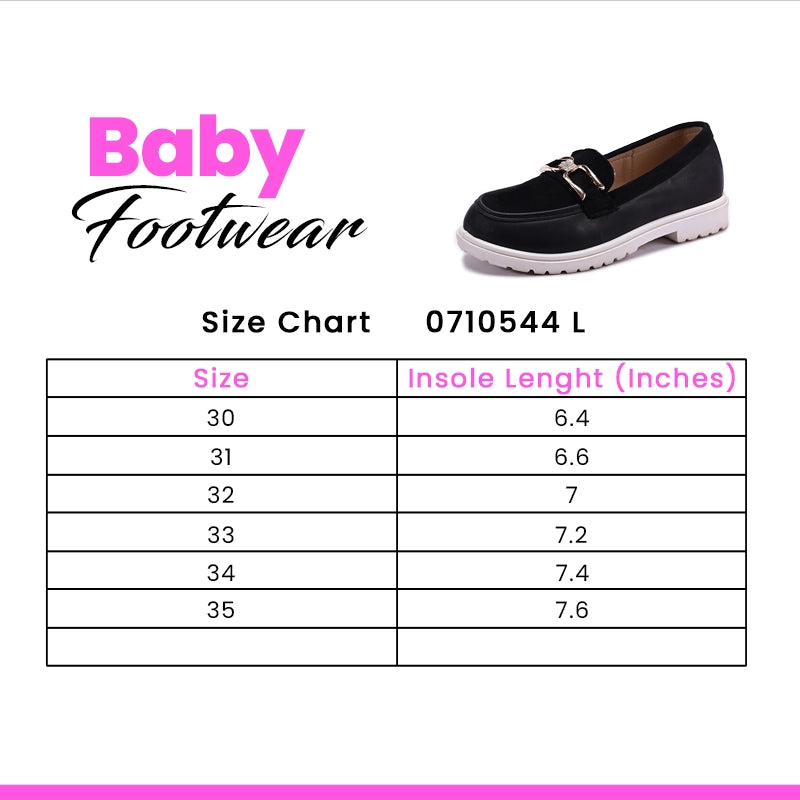 Black Fancy Pumps For Girls 0710544