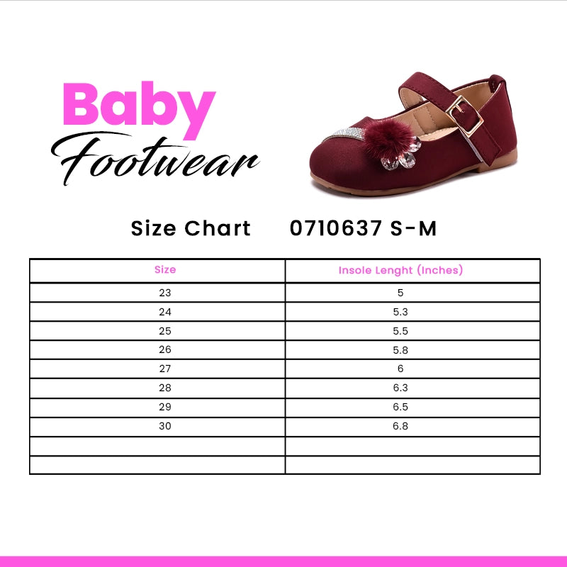 Baby Pumps Casual Mahroon 0710637