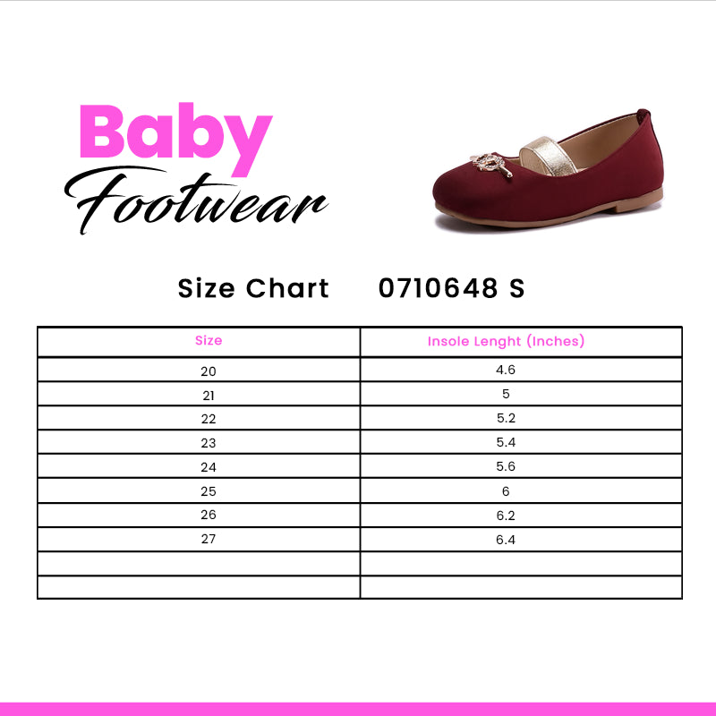 Baby Casual Pumps Maroon 0710648