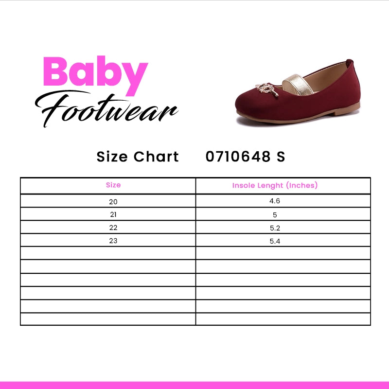 Baby Casual Pumps Maroon 0710648