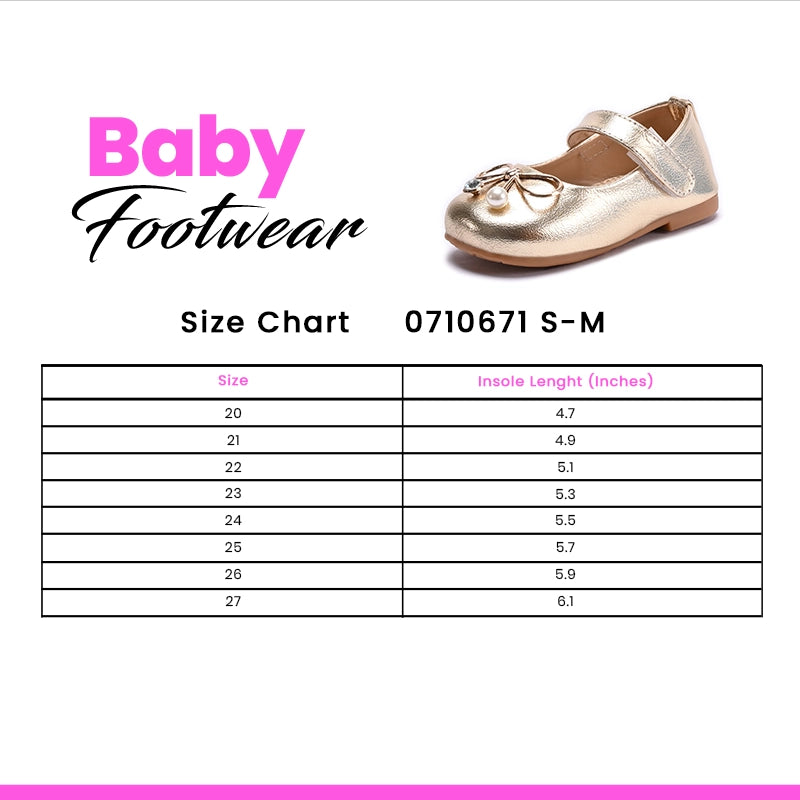 Girl Fancy Pumps Golden 0710671