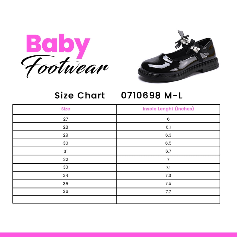 Girl Fancy Pumps Black 0710698