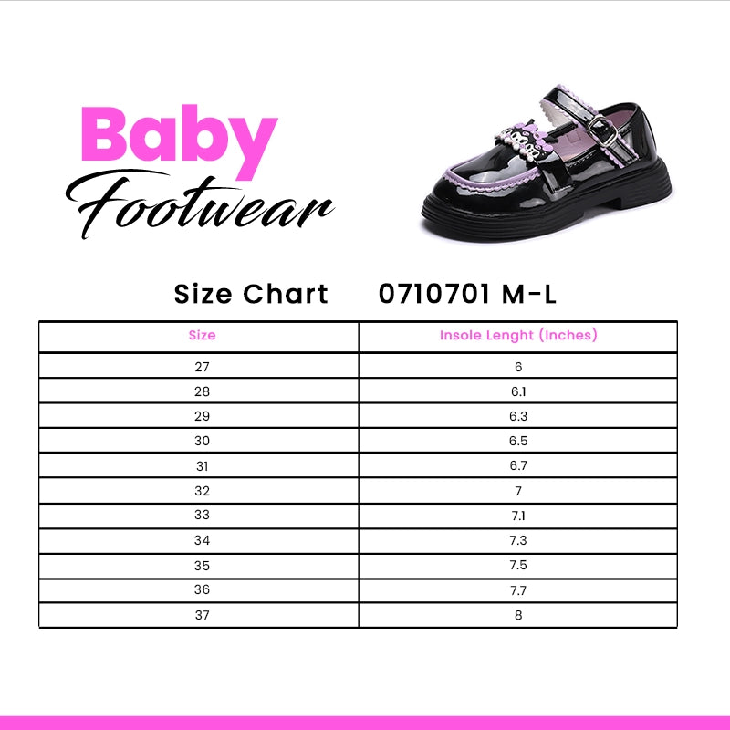 Girl Fancy Pumps Black 0710701