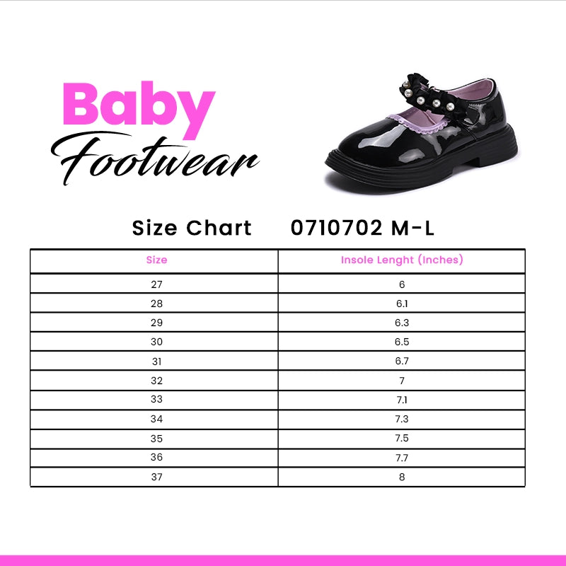 Girl Fancy Pumps Black 0710702