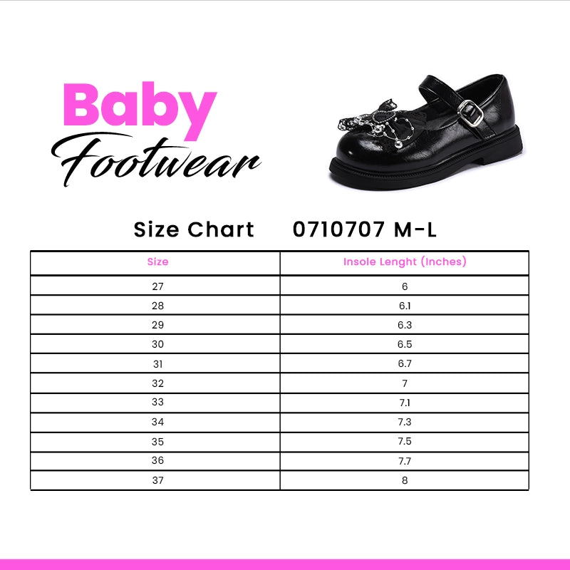 Girl Fancy Pumps Black 0710707