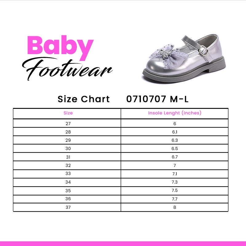Girl Fancy Pumps Silver 0710707
