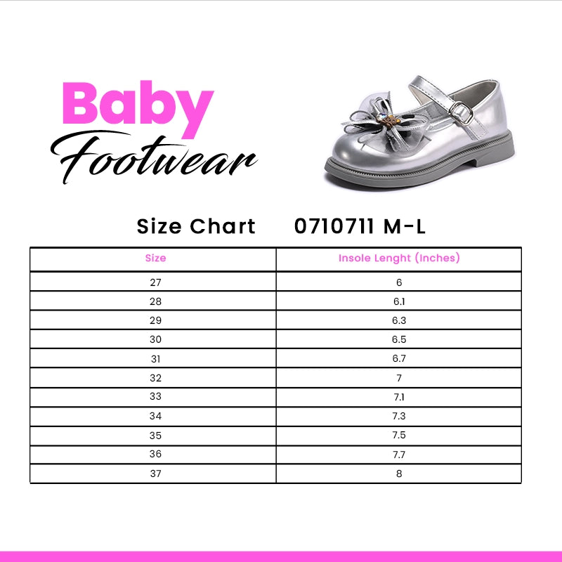 Girl Fancy Pumps Silver 0710711