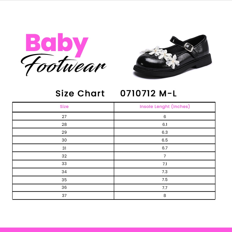 Girl Fancy Pumps Black 0710712