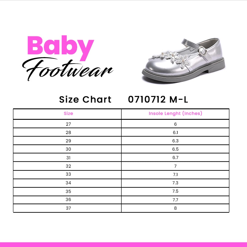 Girl Fancy Pumps Silver 0710712