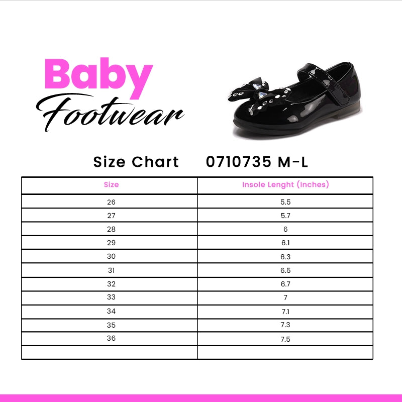 Girl Fancy Pumps Black 0710735