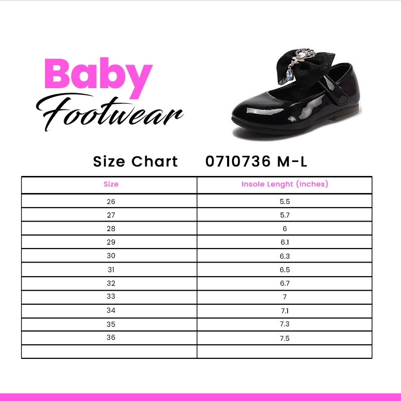 Girl Fancy Pumps Black 0710736
