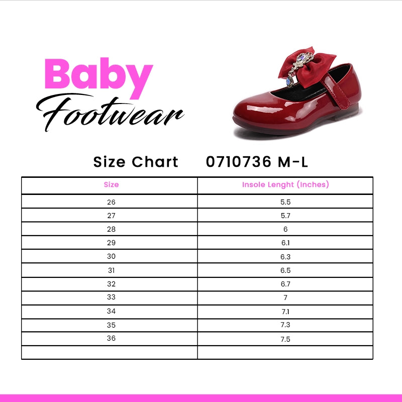 Girl Fancy Pumps Maroon 0710736