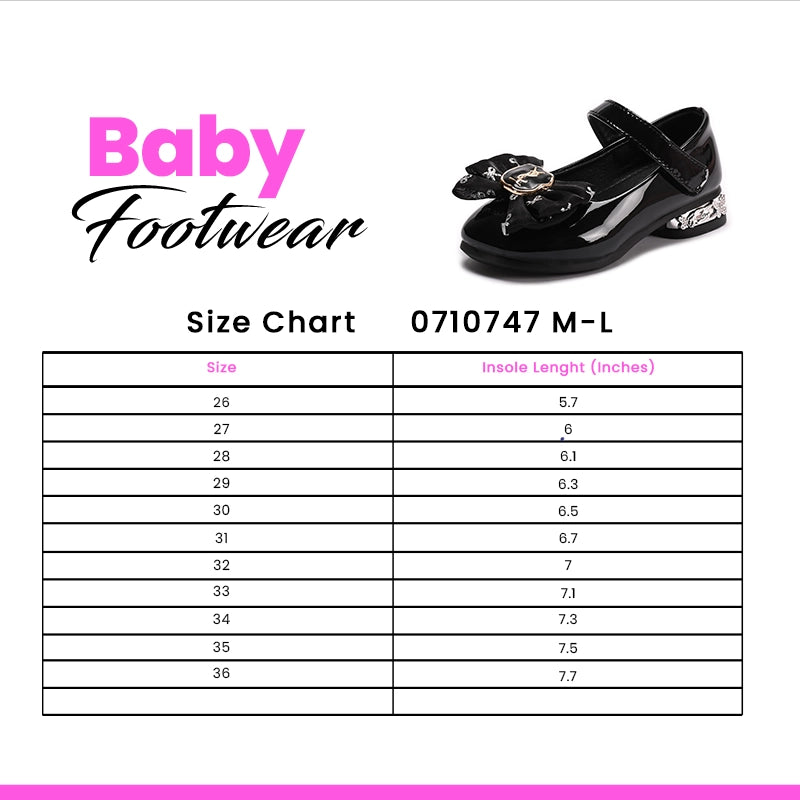 Girl Fancy Pumps  Black 0710747