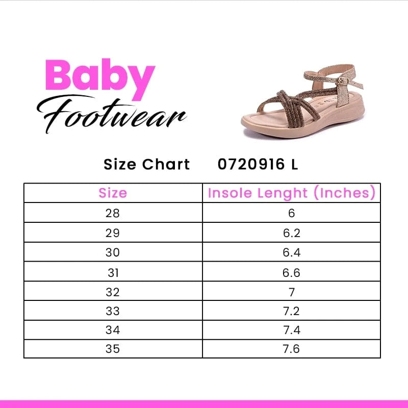 Baby Girls Gold Casual Sandals 0720916