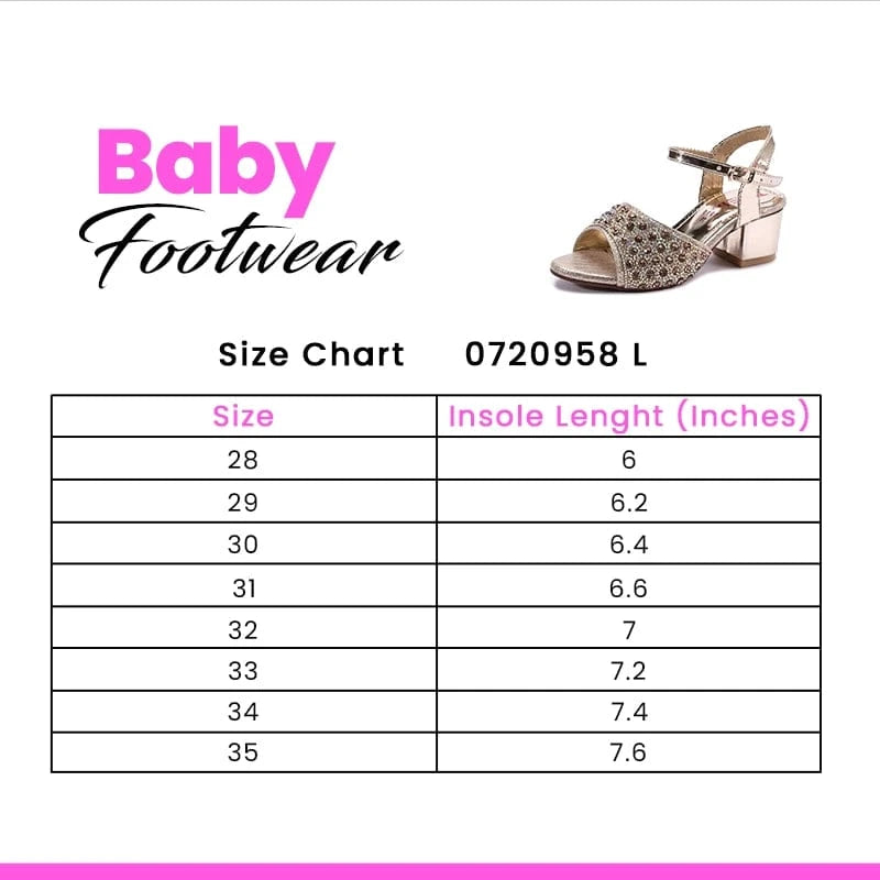 Baby Girls Gold Fancy Sandals 0720958