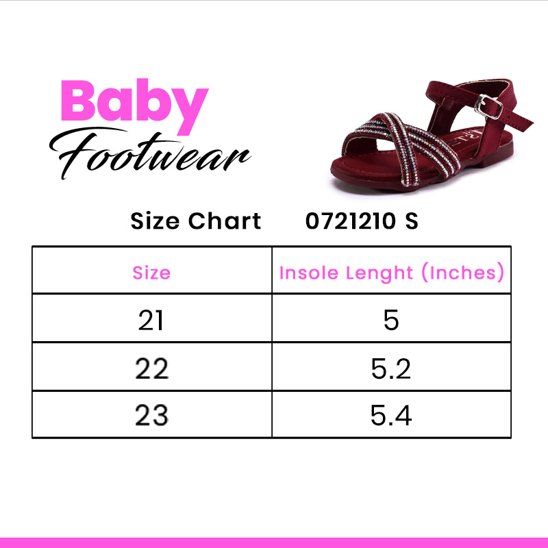 Baby Fancy Sandal Maroon 0721210